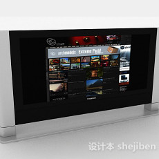 家居电视机3d模型下载