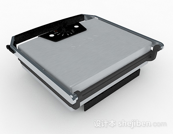 设计本现代风格灰色电子秤3d模型下载