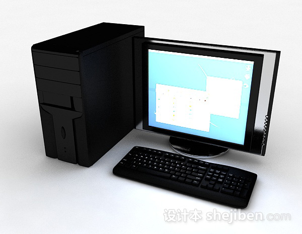 黑色台式电脑