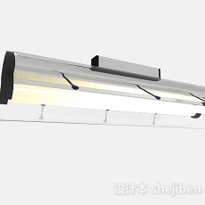 现代风格客厅白炽灯管3d模型下载