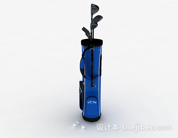 现代风格高尔夫球杆3d模型下载