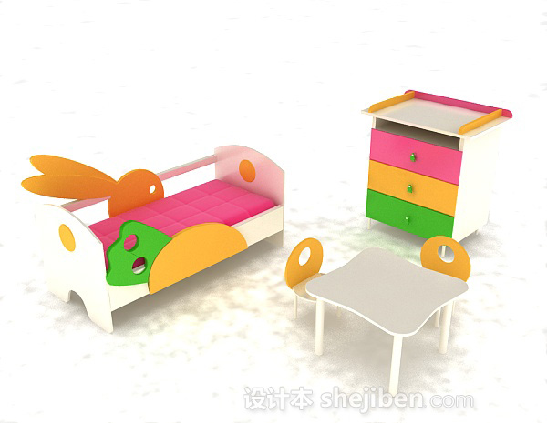 多彩组合儿童床