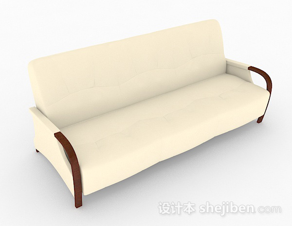 简约双人沙发3d模型下载