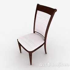 棕色风格现代家居木椅3d模型下载