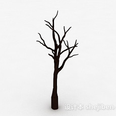 棕色树枝状家居摆件品3d模型下载
