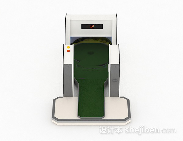 现代风格室内高尔夫球机3d模型下载
