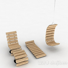 休闲椅子组合3d模型下载