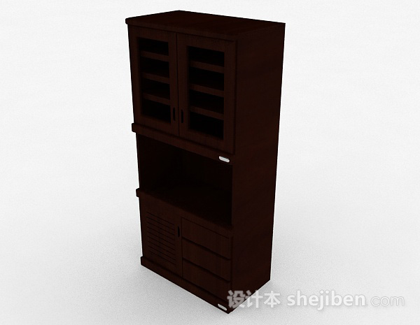现代风格卧室衣柜3d模型下载