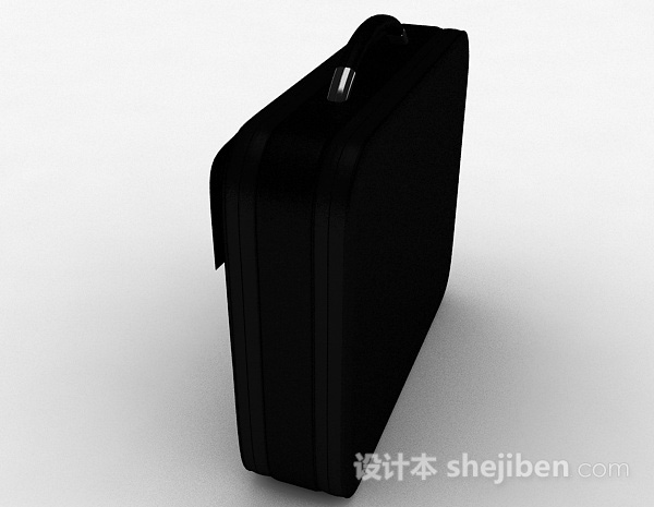 设计本黑色电脑包3d模型下载