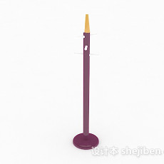 现代风紫色衣架3d模型下载
