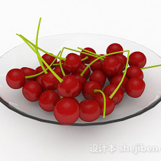 红色樱桃3d模型下载