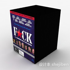 紫色包装DVD光盘3d模型下载