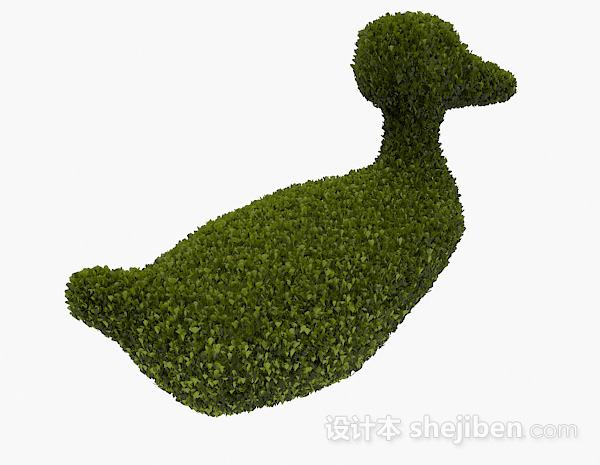 鸭子造型公园植卉