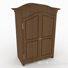 家居木质衣柜3d模型下载
