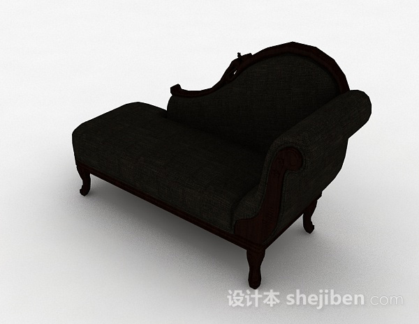 欧式风格欧式双人沙发3d模型下载