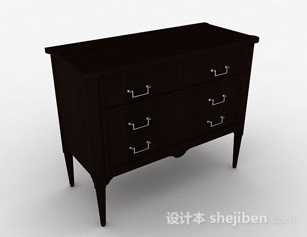 中式风格床头柜
