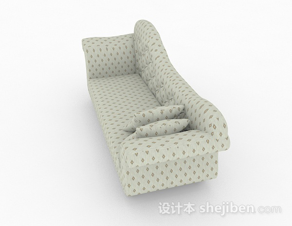 设计本田园风格双人沙发3d模型下载