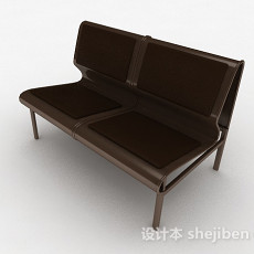棕色休闲椅子3d模型下载