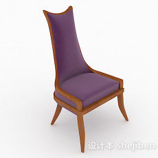 紫色单人沙发3d模型下载