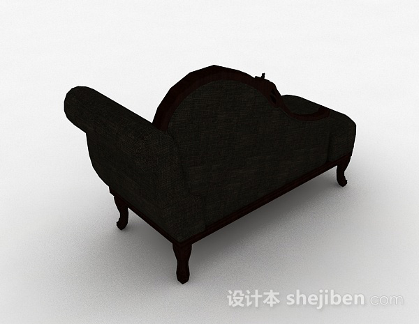 设计本欧式双人沙发3d模型下载