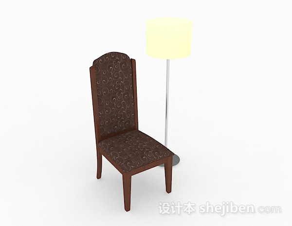棕色木质家居椅子