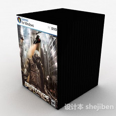 游戏DVD光盘套装3d模型下载