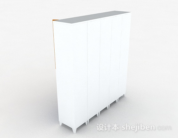 设计本金属储物柜3d模型下载