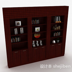 木质家居展示柜3d模型下载