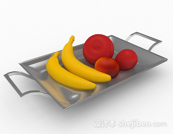 水果拼盘3d模型下载