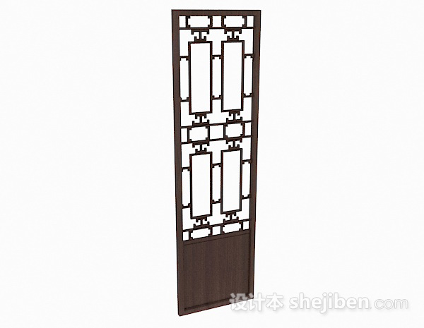 中式木质镂空门