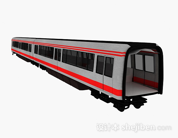 设计本火车车厢3d模型下载