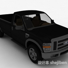 黑色汽车3d模型下载