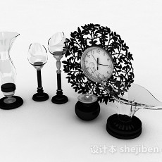 餐桌用餐装饰品3d模型下载