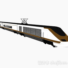 现代高速电车3d模型下载