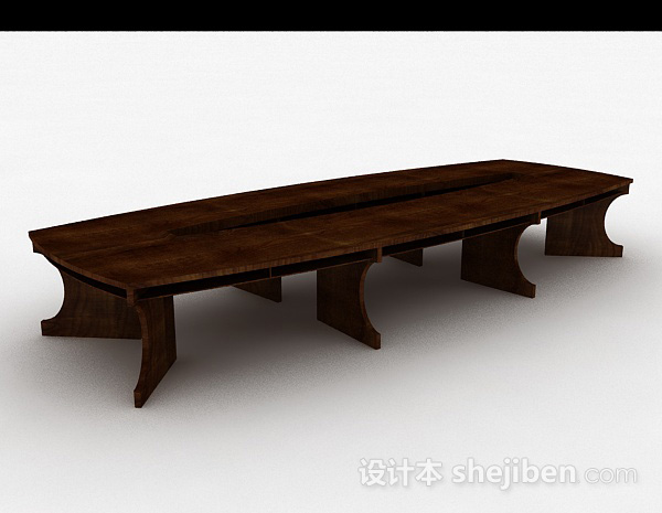 现代风格方形木质会议桌