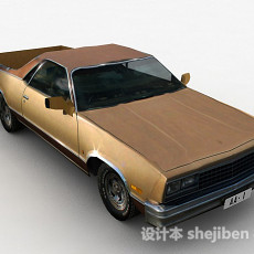 棕色汽车3d模型下载