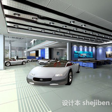 汽车展厅3d模型下载