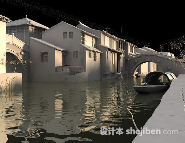 中国古代建筑3d模型下载