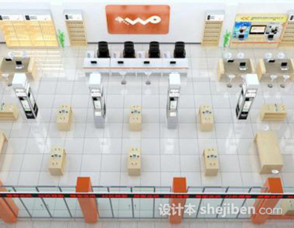 中国联通营业厅展厅模型